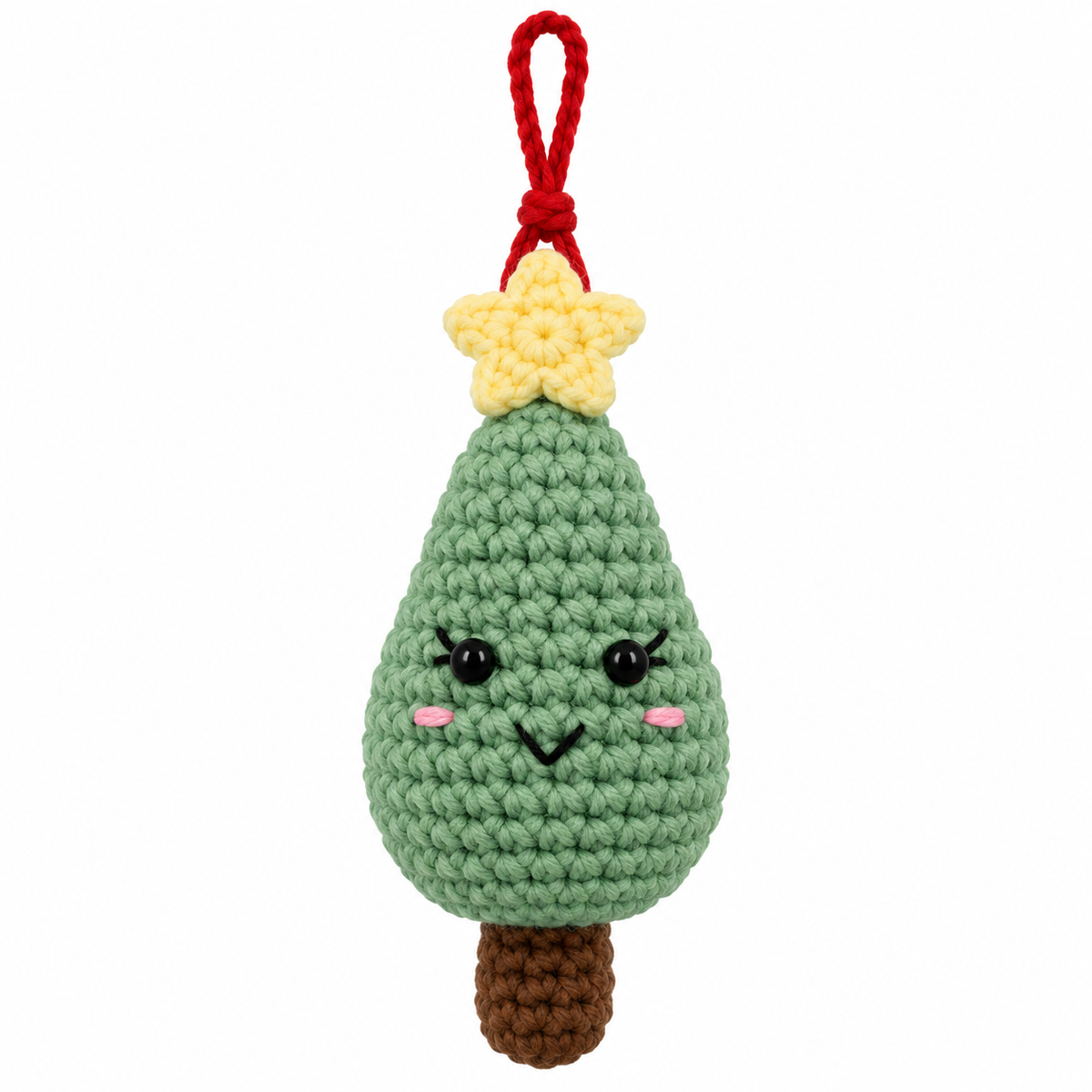 Xmas Tree Hanging Crochet Decoration