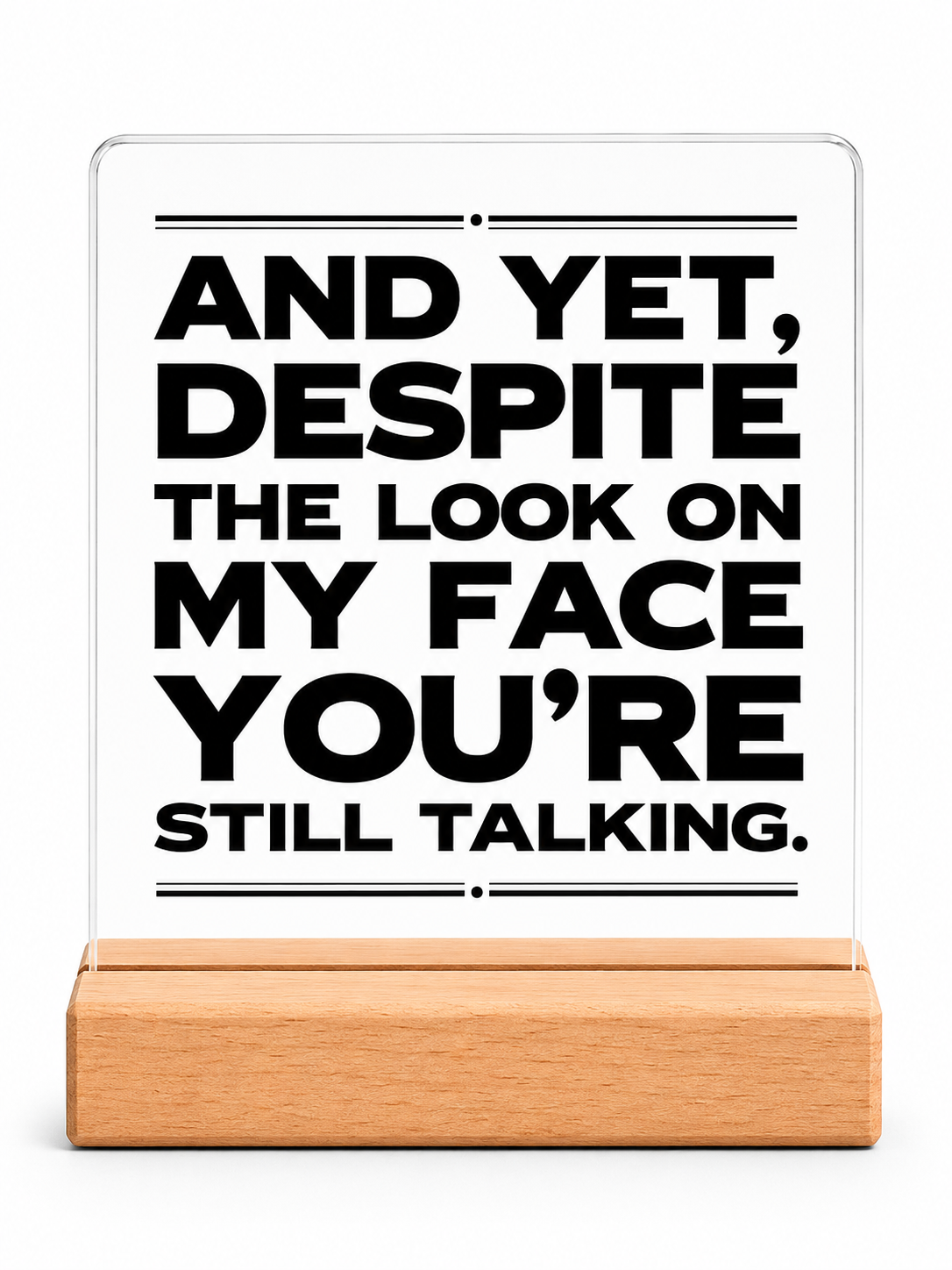Gift Acrylic Plaque