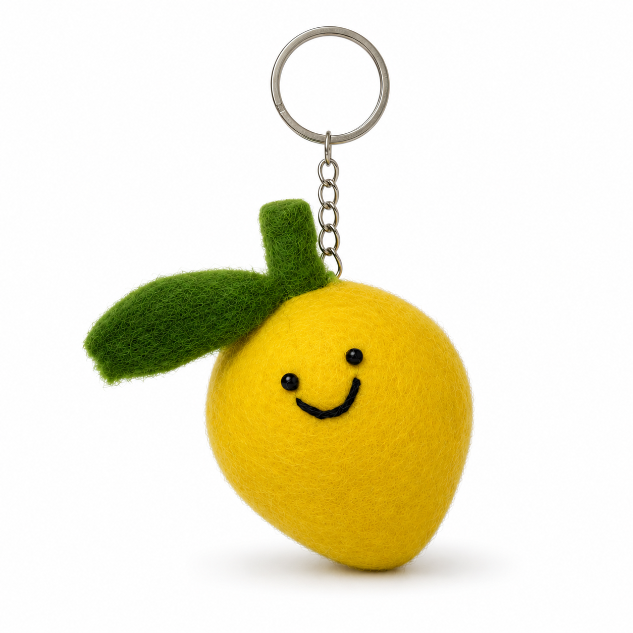 Felt Decoration/Keyring Lemon