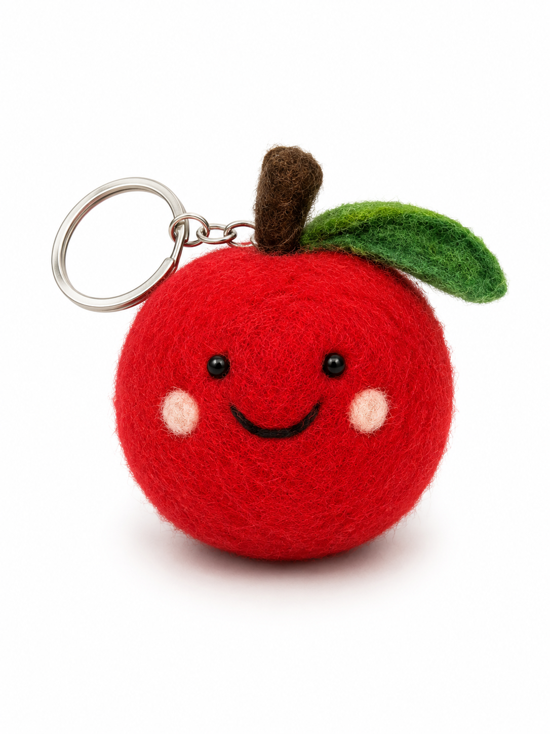 Felt Decoration/Keyring Red Apple