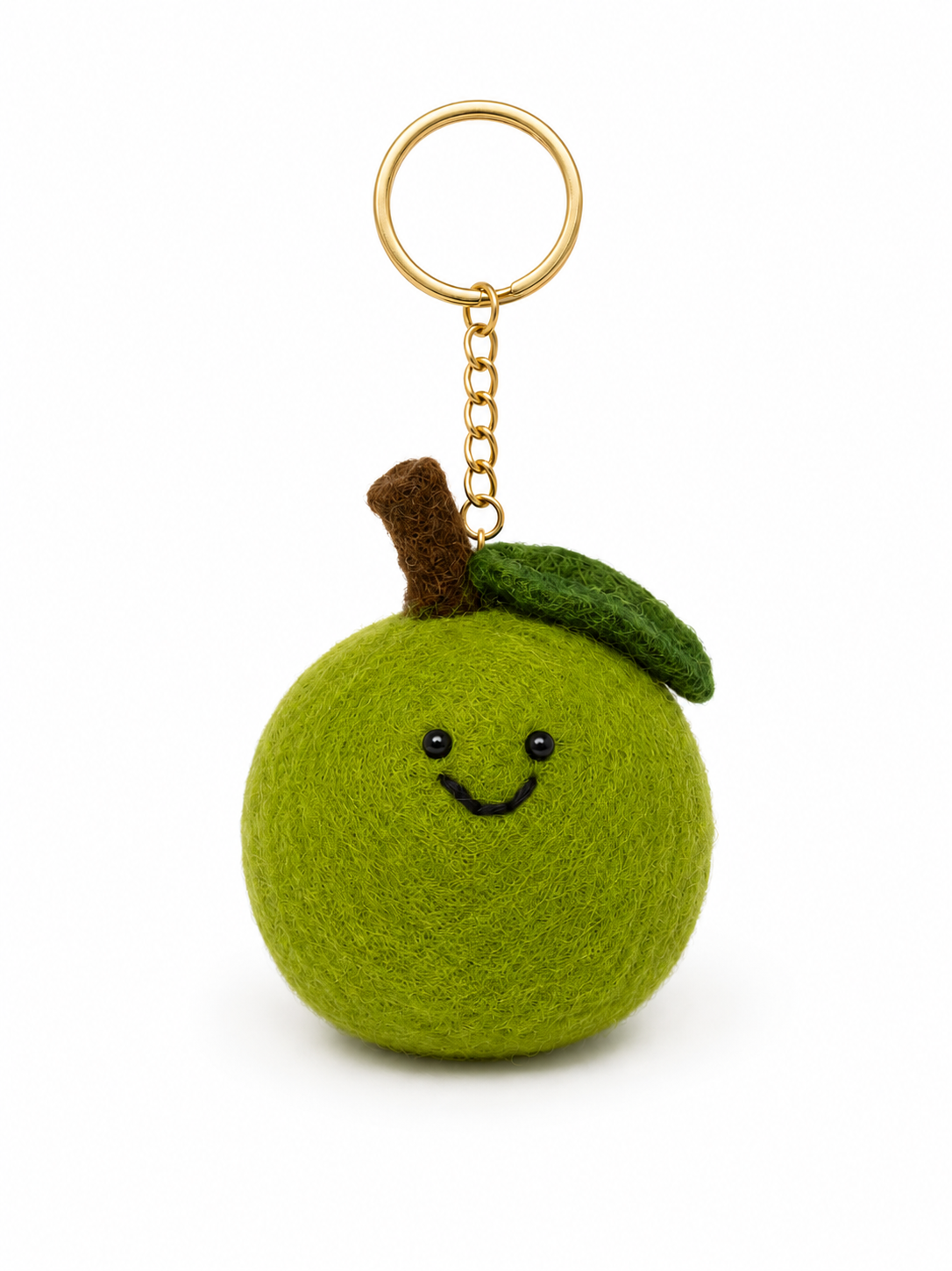 Felt Decoration/Keyring Green Apple