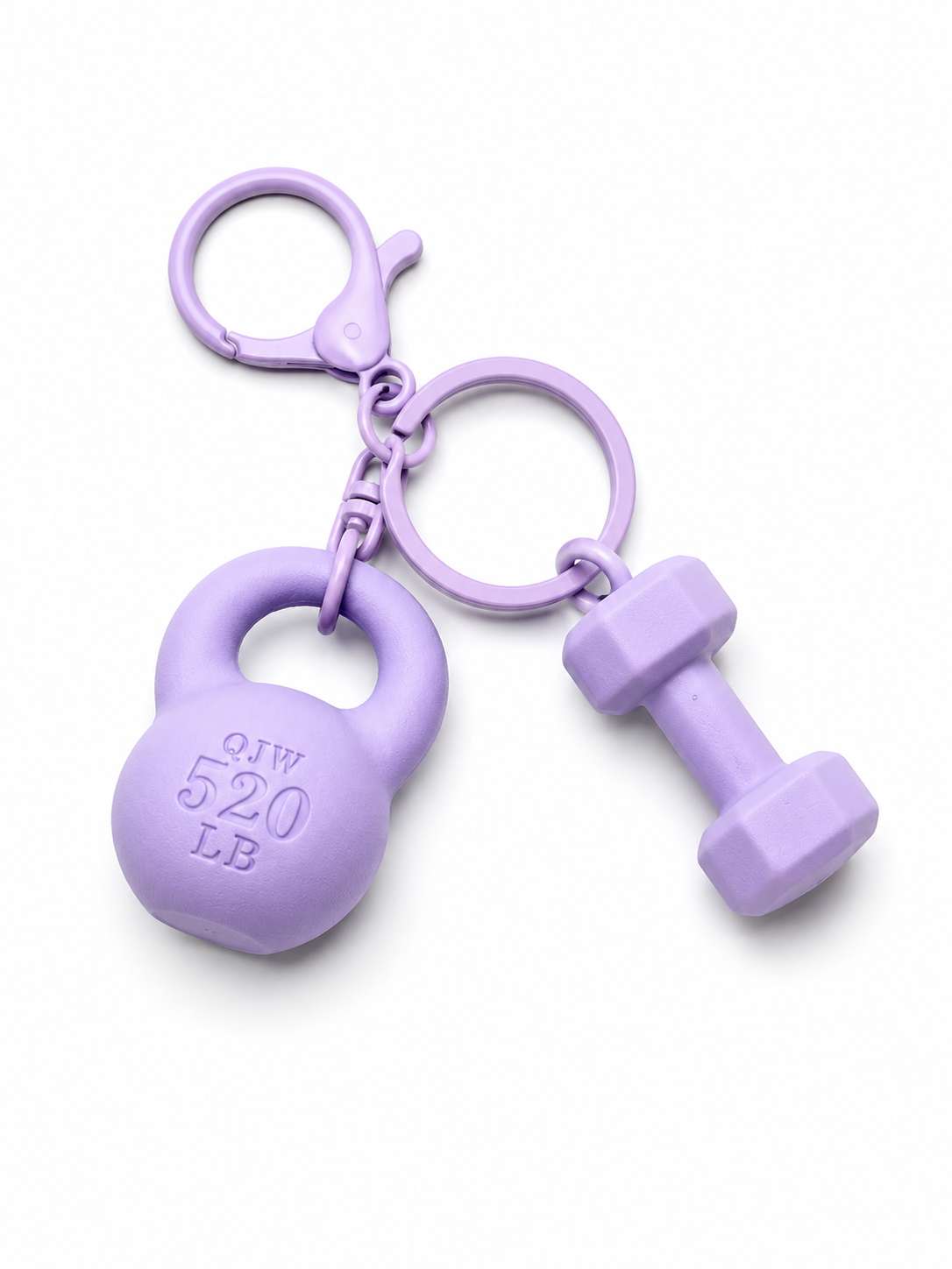 Dumbbell Set Keyring / Bag Charm Accessory