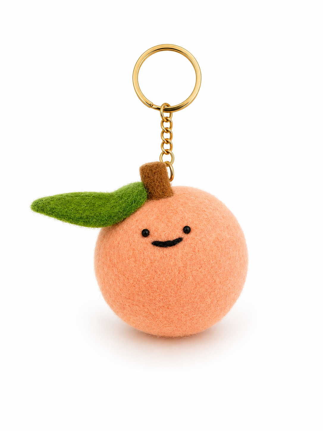 Felt Decoration/Keyring Peach