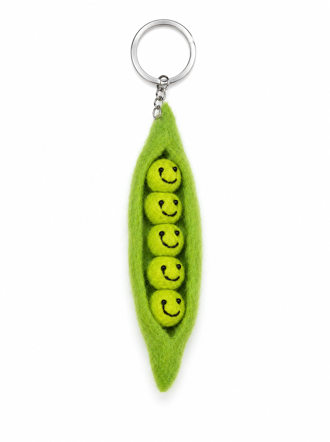 Felt Decoration/Keyring Peas in a Pod