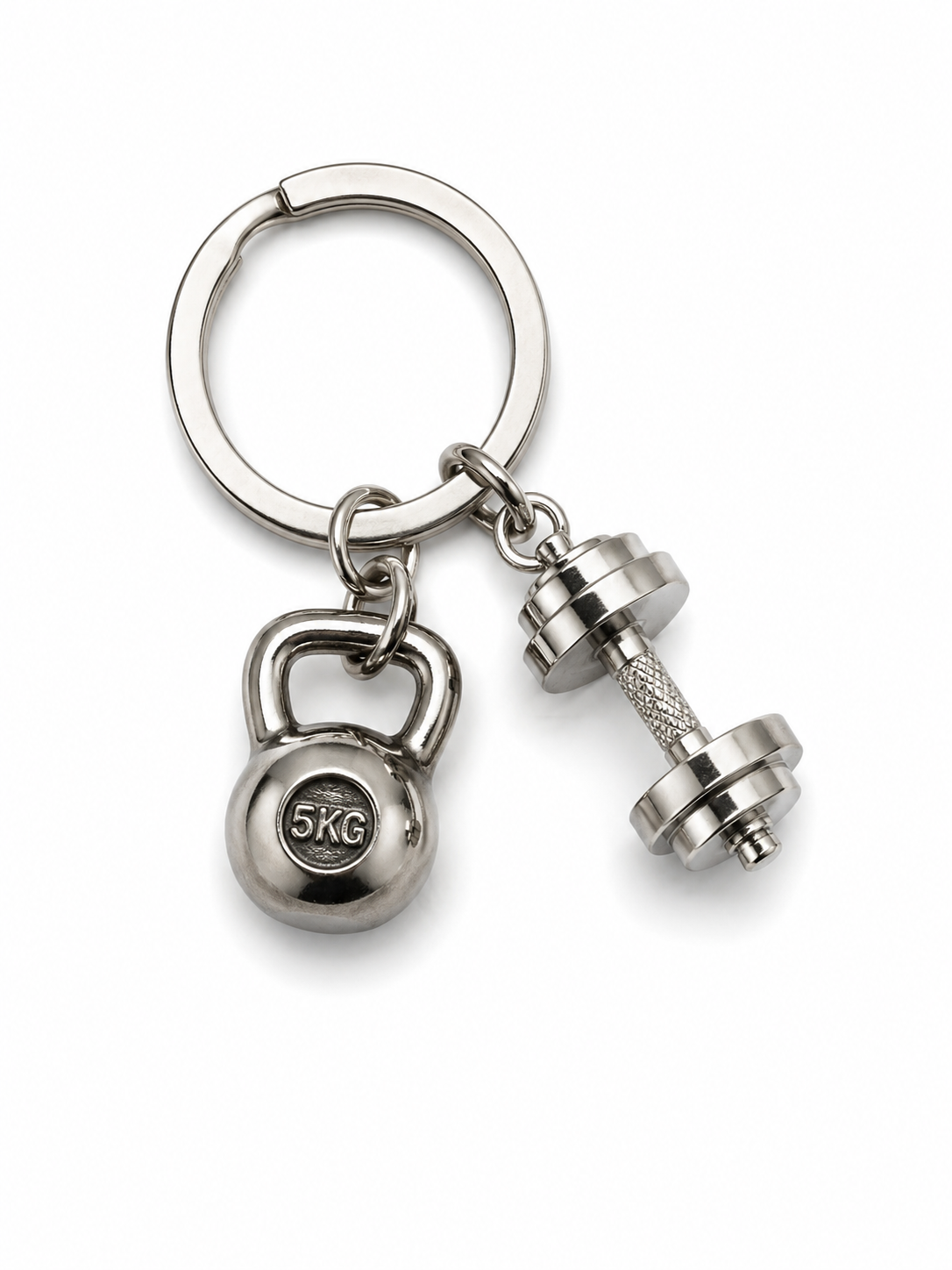 Dumbell Set Keyring / Bag Charm Accessory