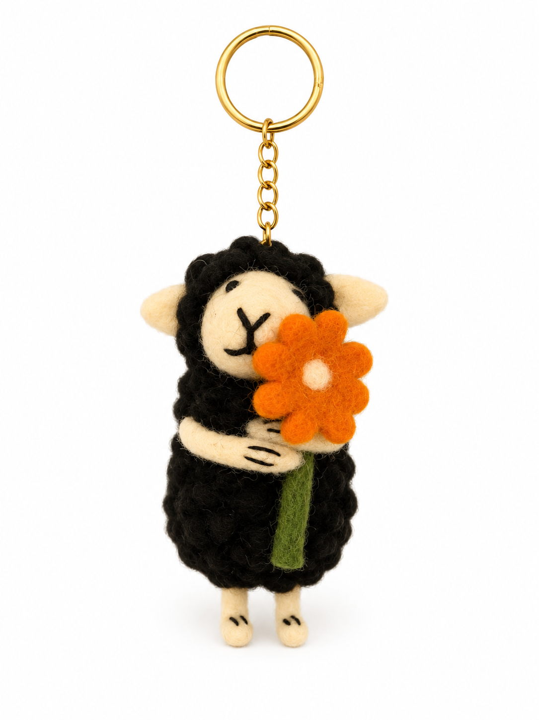 Felt Decoration/Keyring Black Sheep