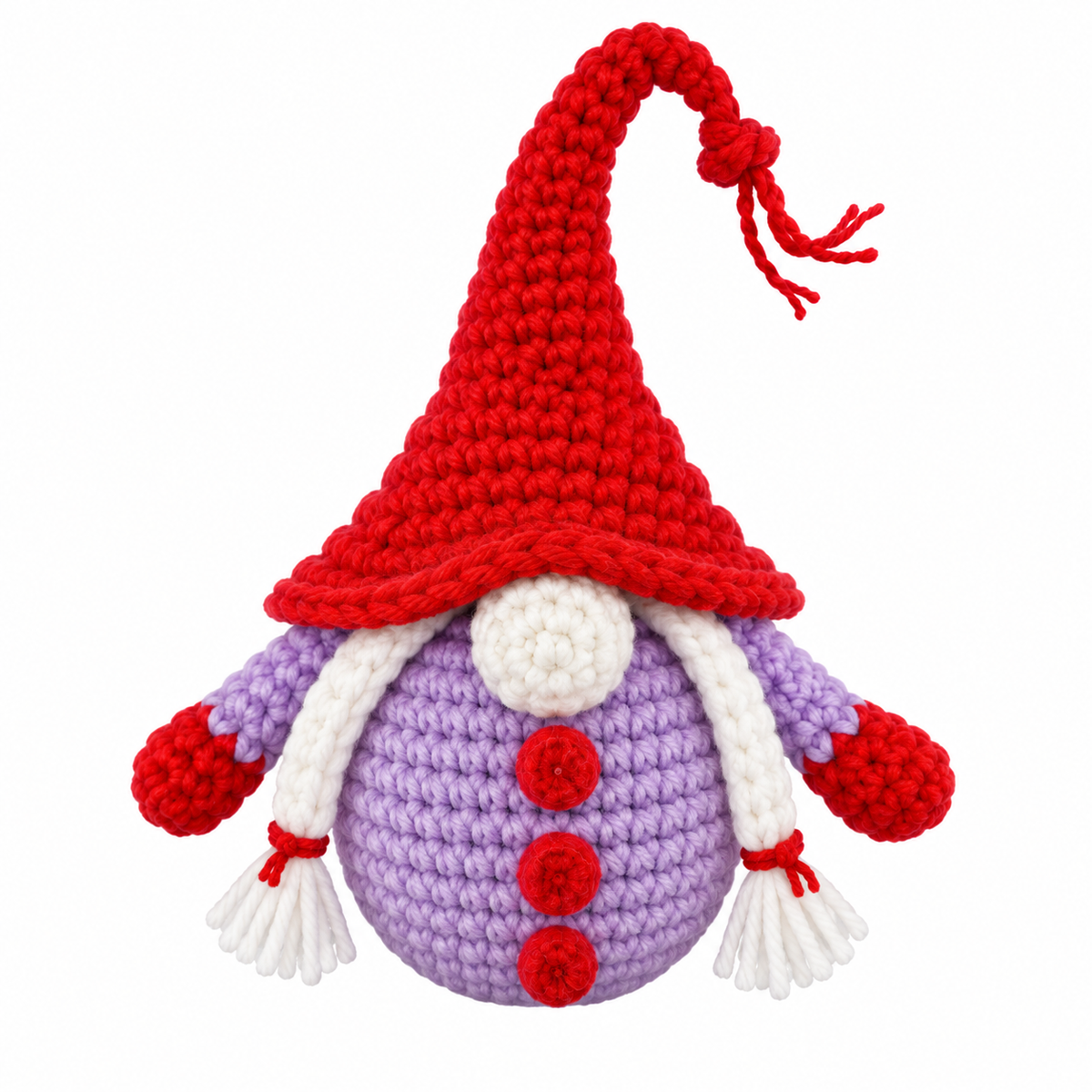 Xmas Gnome Hanging Crochet Decoration