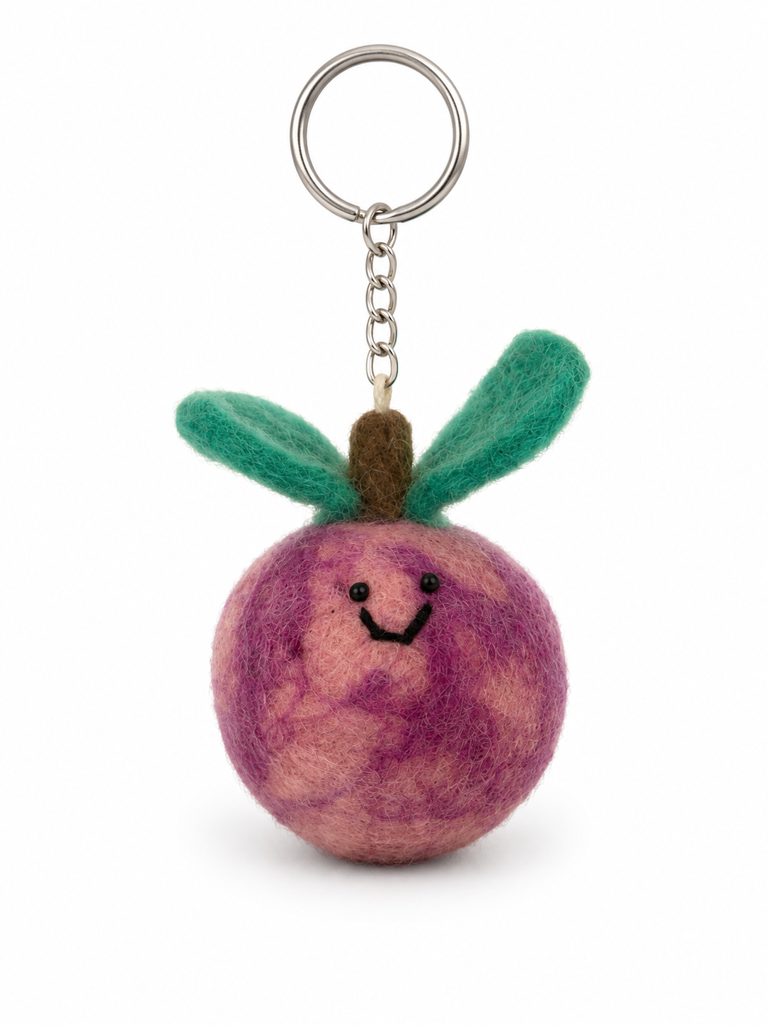 Felt Decoration/Keyring Plum