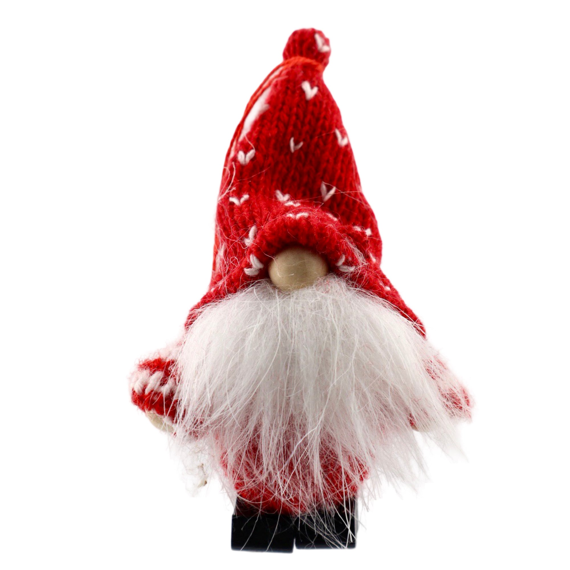 Miniature gnome red with hearts