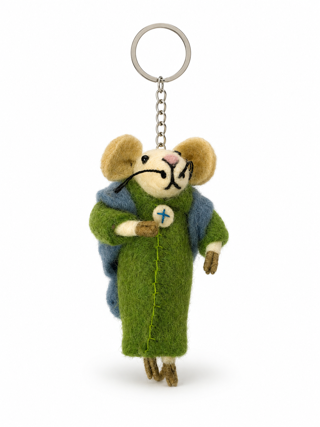 Felt Decoration/Keyring Mouse with a baby