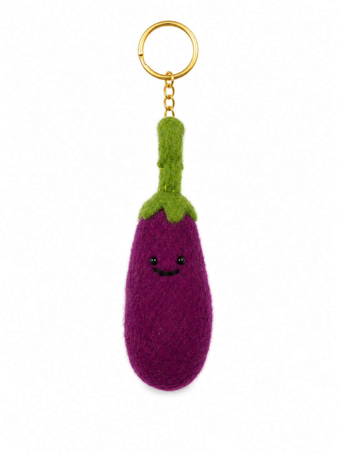 Felt Decoration/Keyring Aubergine