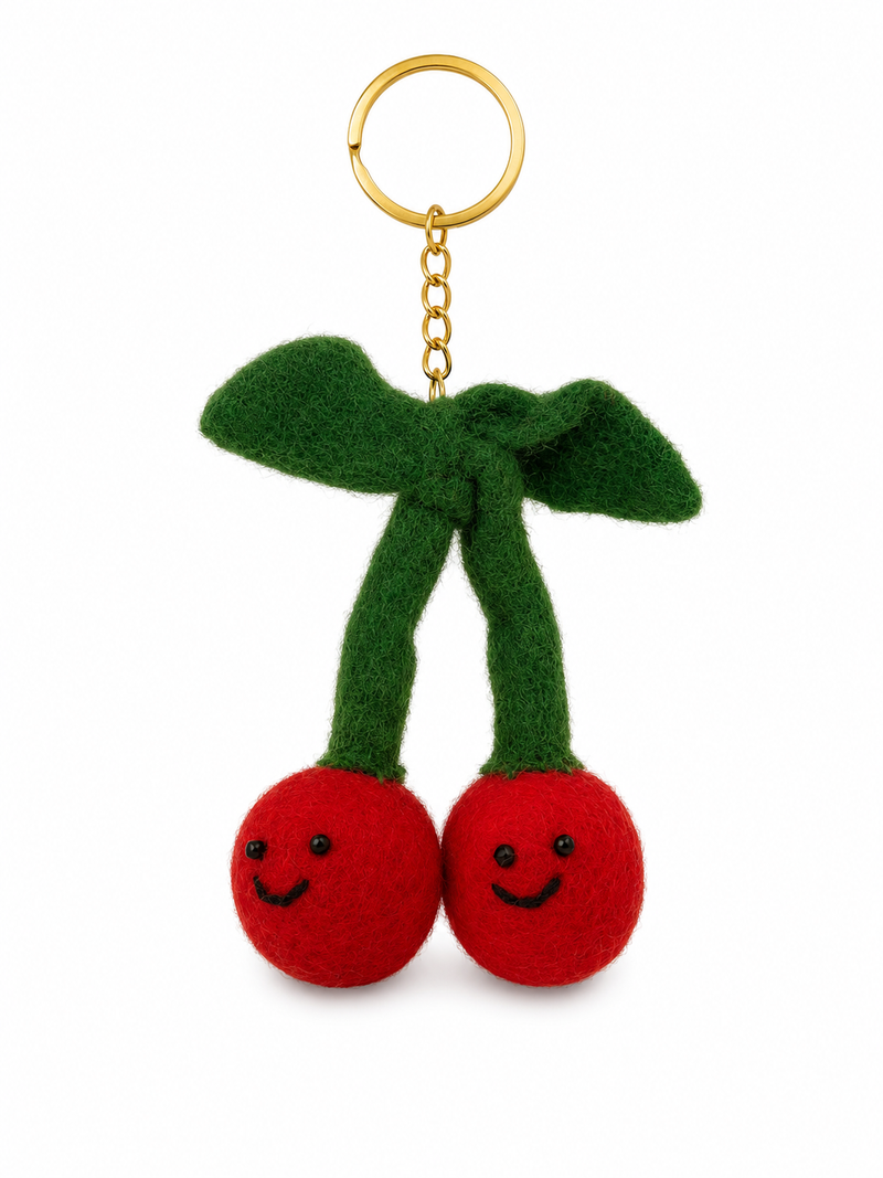 Felt Decoration/Keyring Cherry