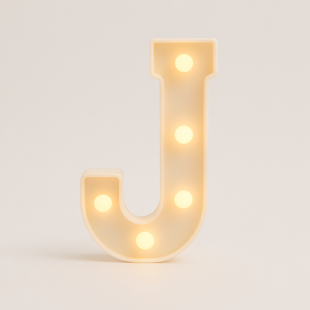 Light up Letter J