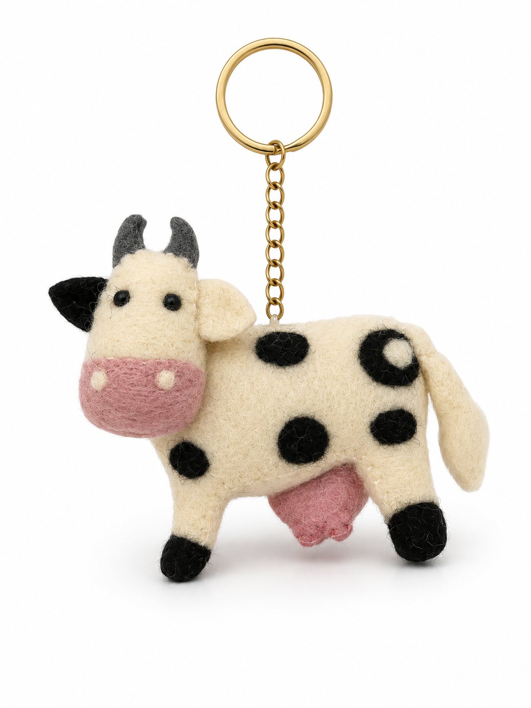 Felt Decoration/Keyring Cow