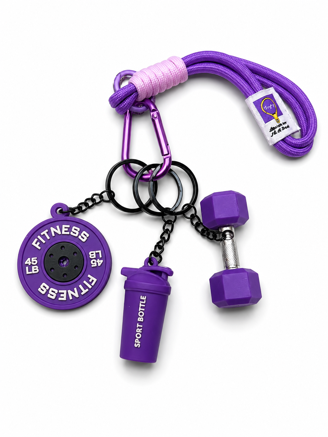 Gym Set Keyring / Bag Charm