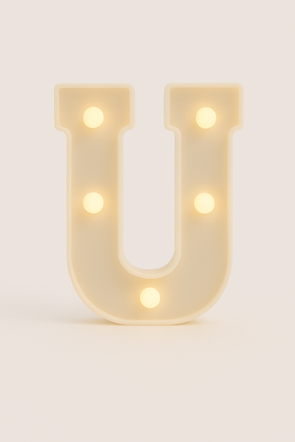 Light up Letter U