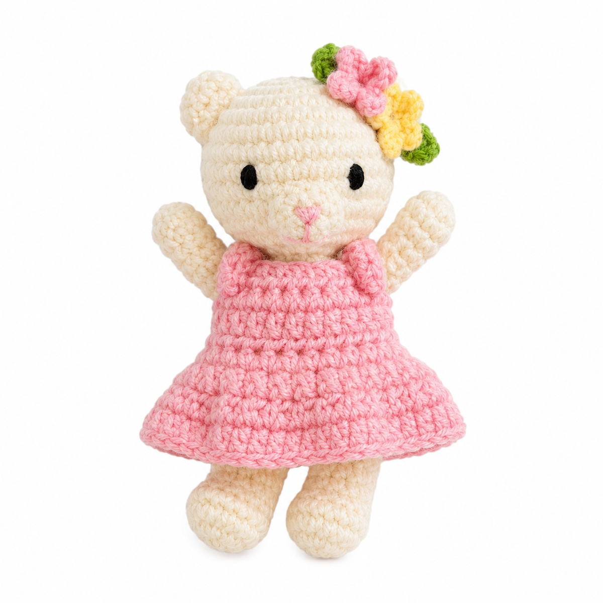 Happy Mouse in a Pink Dress