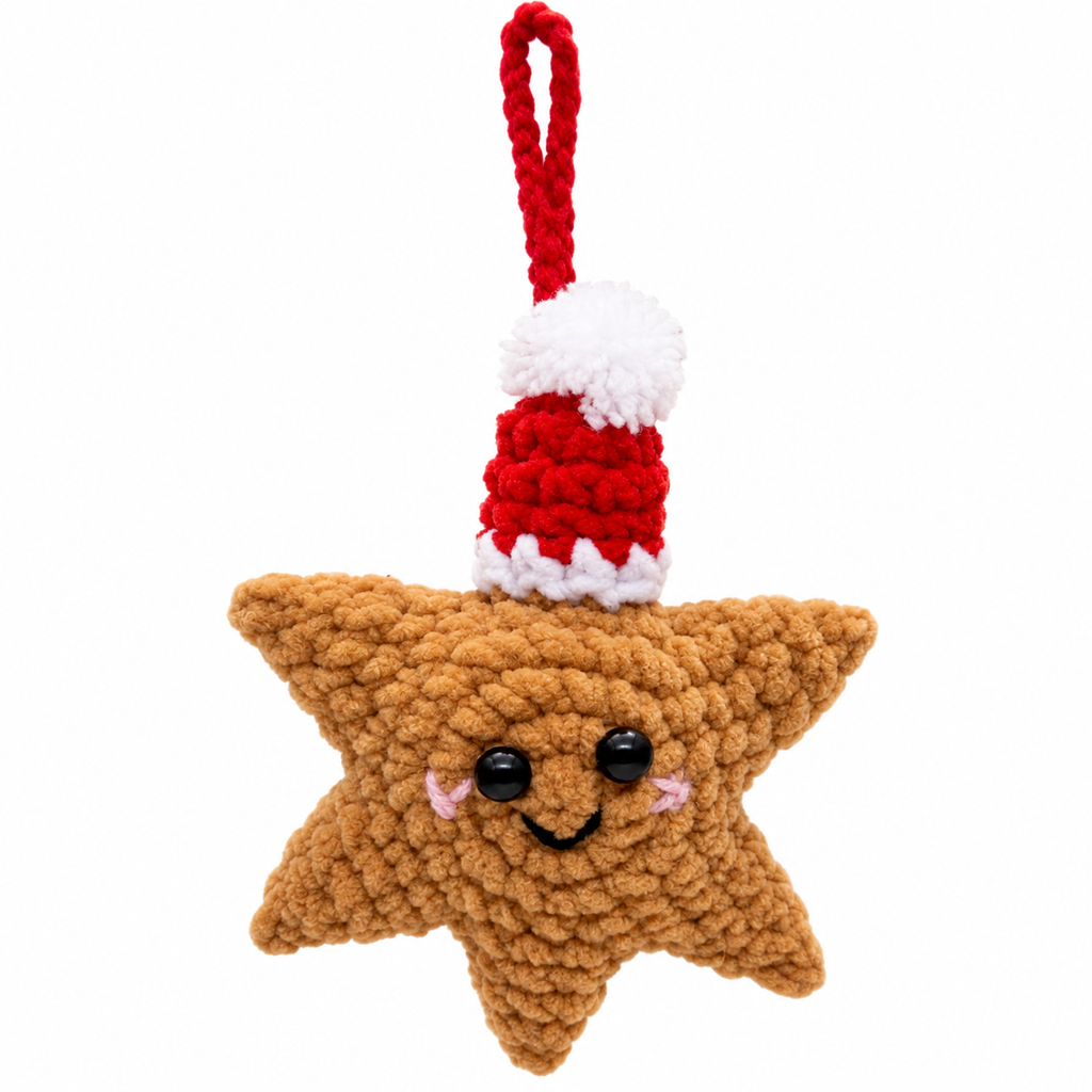 Christmas Crochet Hanging Decoration 7pcs