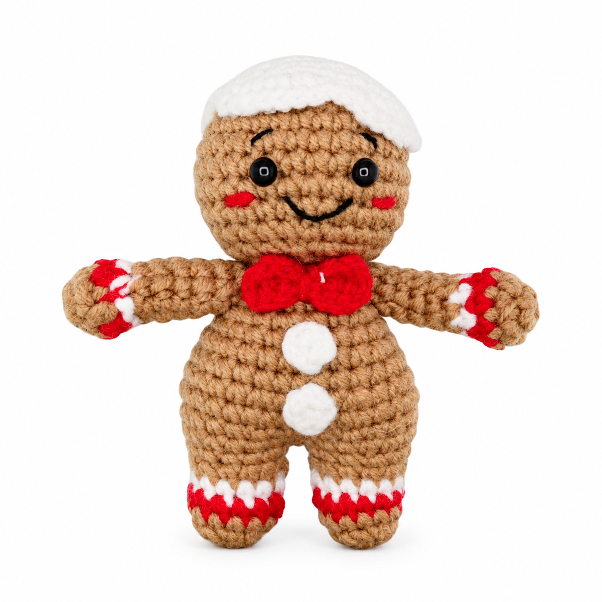 Xmas Gingerbread Hanging Crochet Decoration