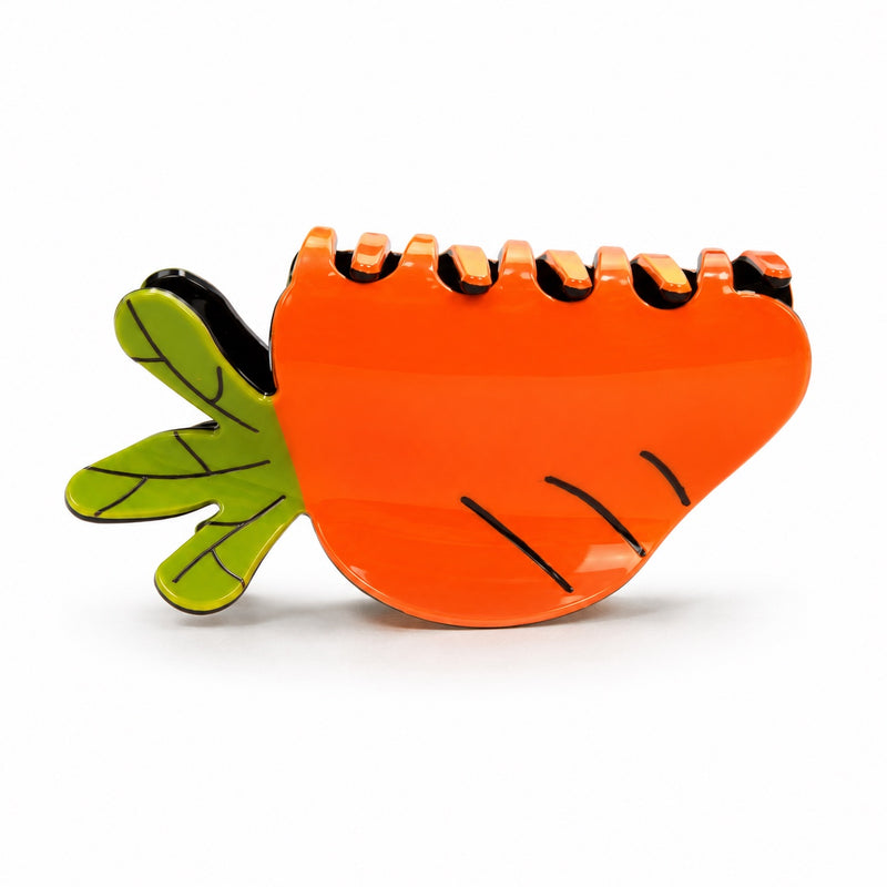 Carrot hair claw clip