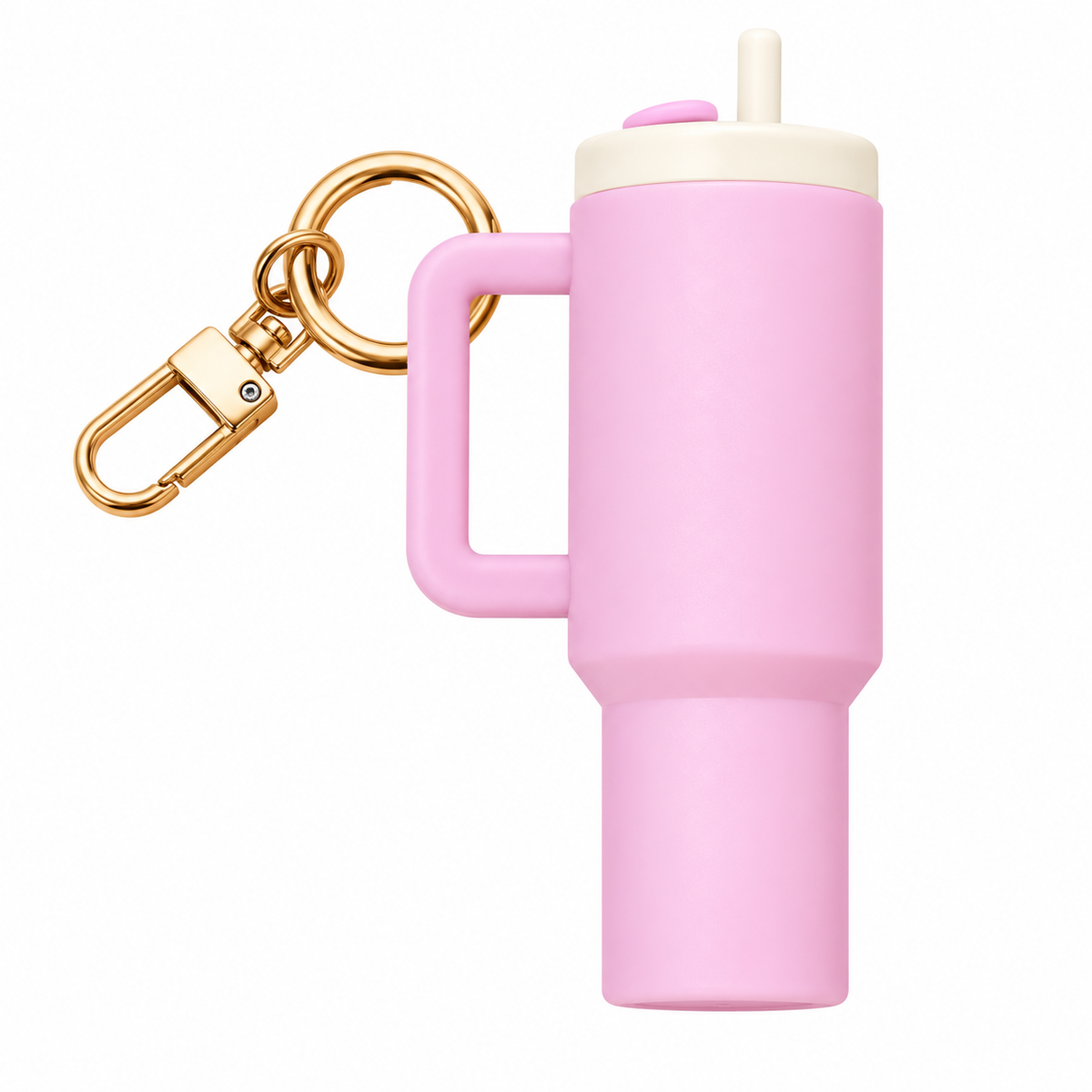 Light Pink Tumbler Keyring