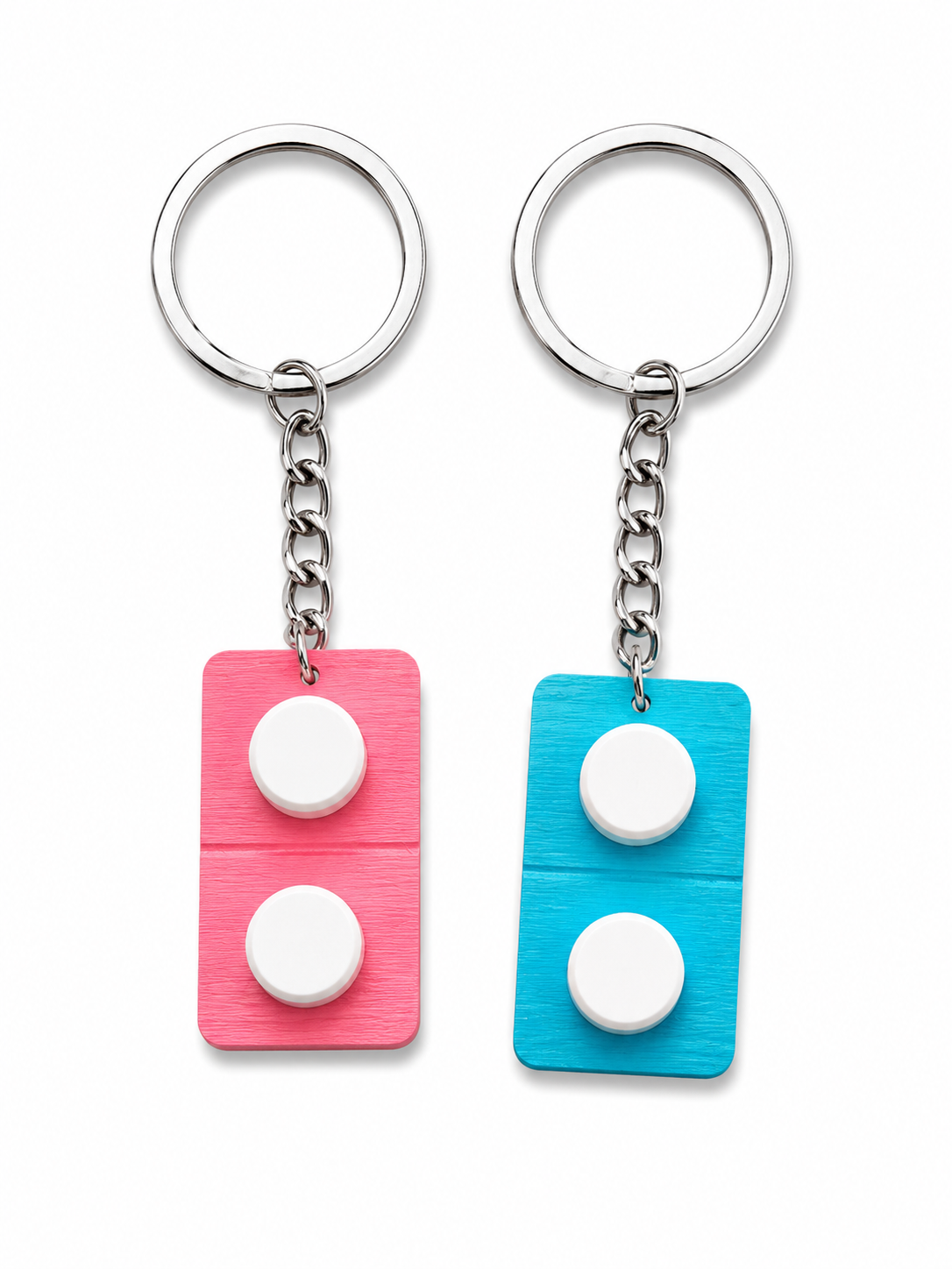 Pink and Blue Tablet Keyring Set