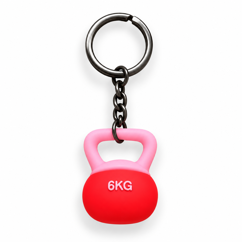 Red & Pink 6KG Yoga Kettlebell Keyring