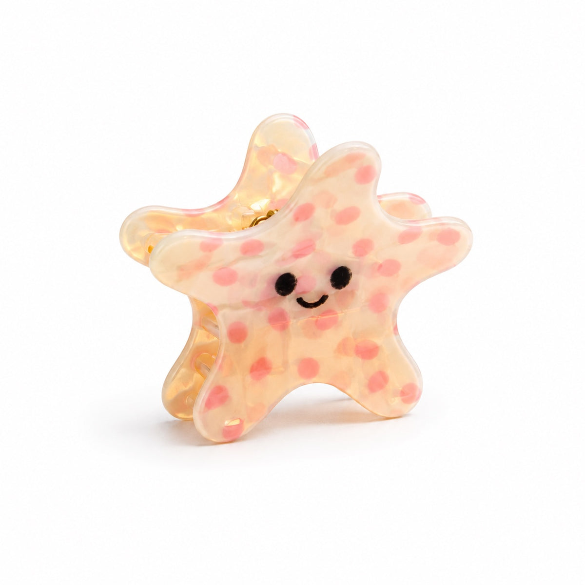 Smiling starfish hair claw clip
