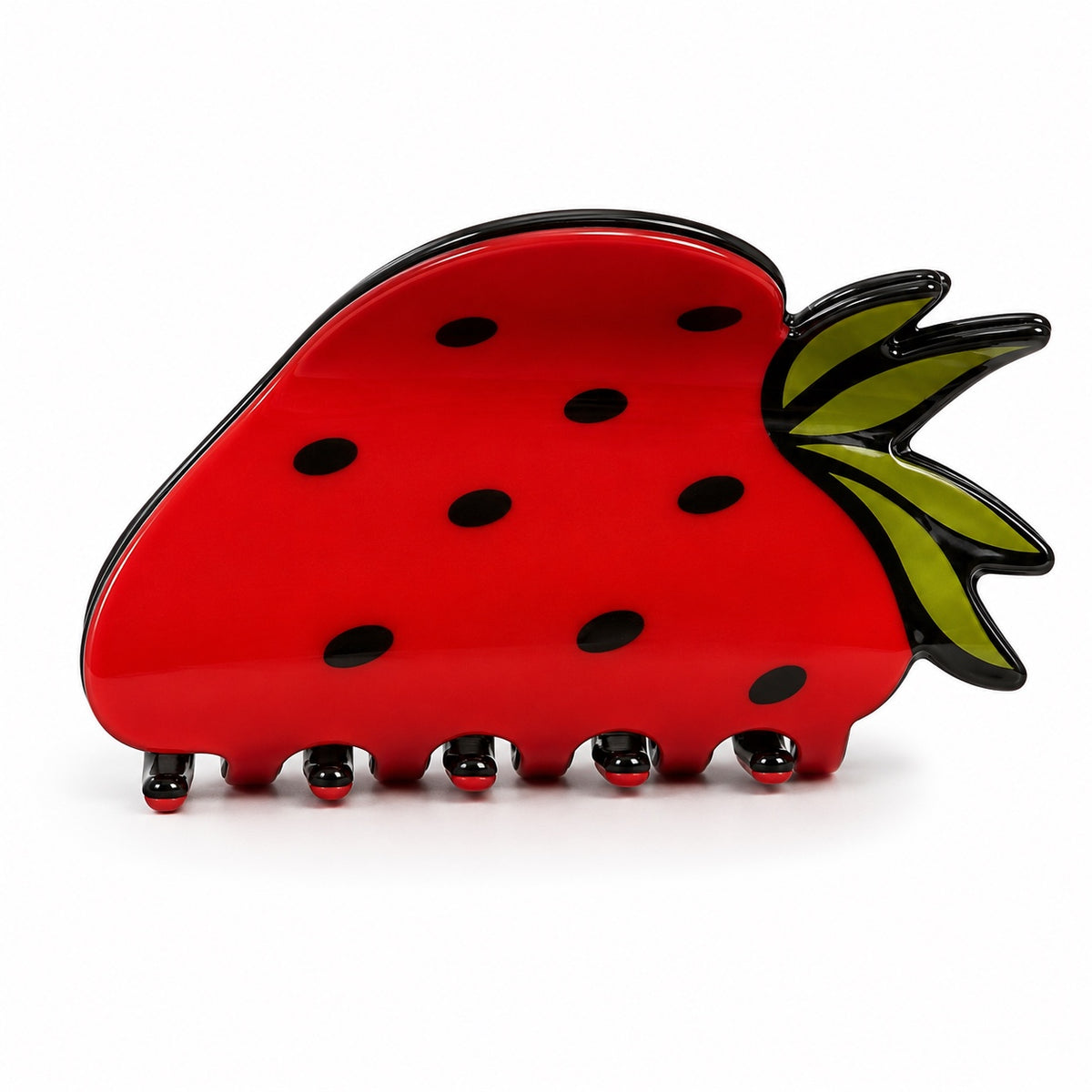 Strawberry hair claw clip