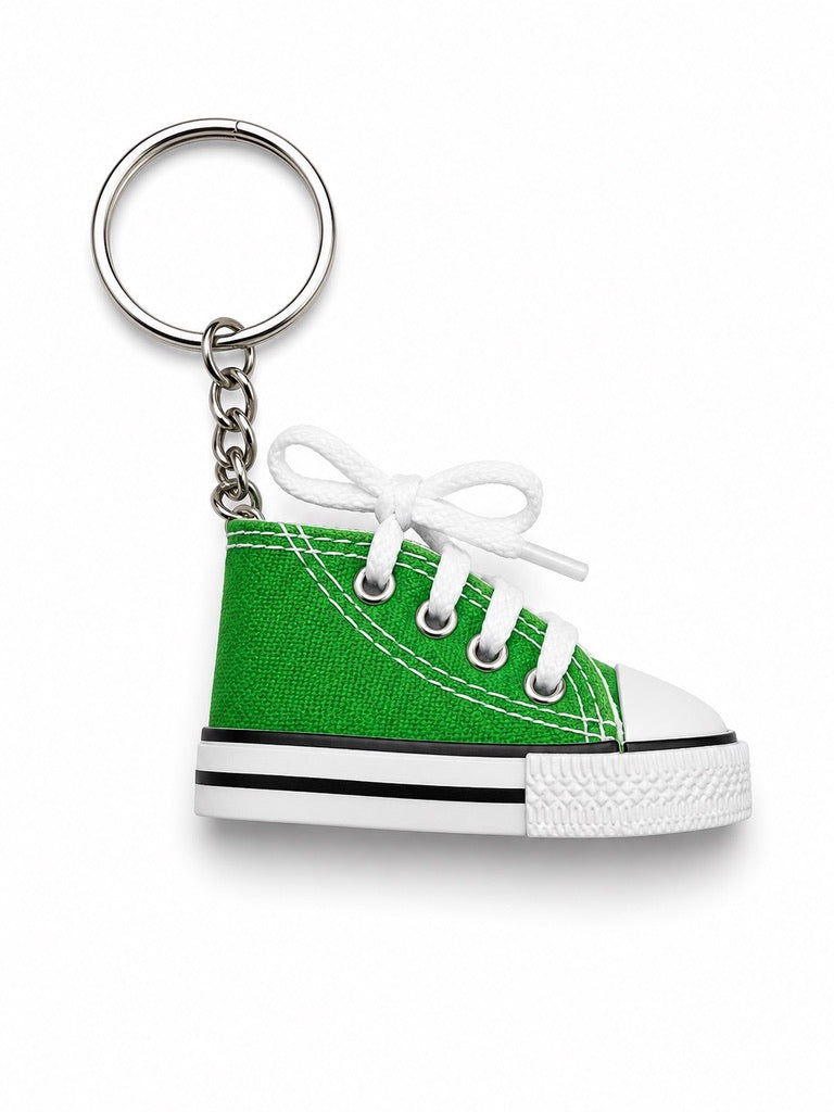 Green high top trainer keyring